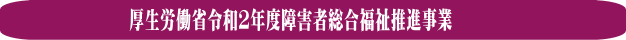 厚生労働省令和２年度障害者総合福祉推進事業